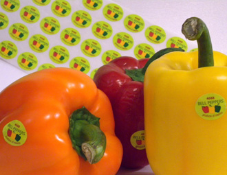 etiquetas adhesivas digitales para frutas y hortalizas